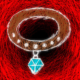 Precious collar. icon