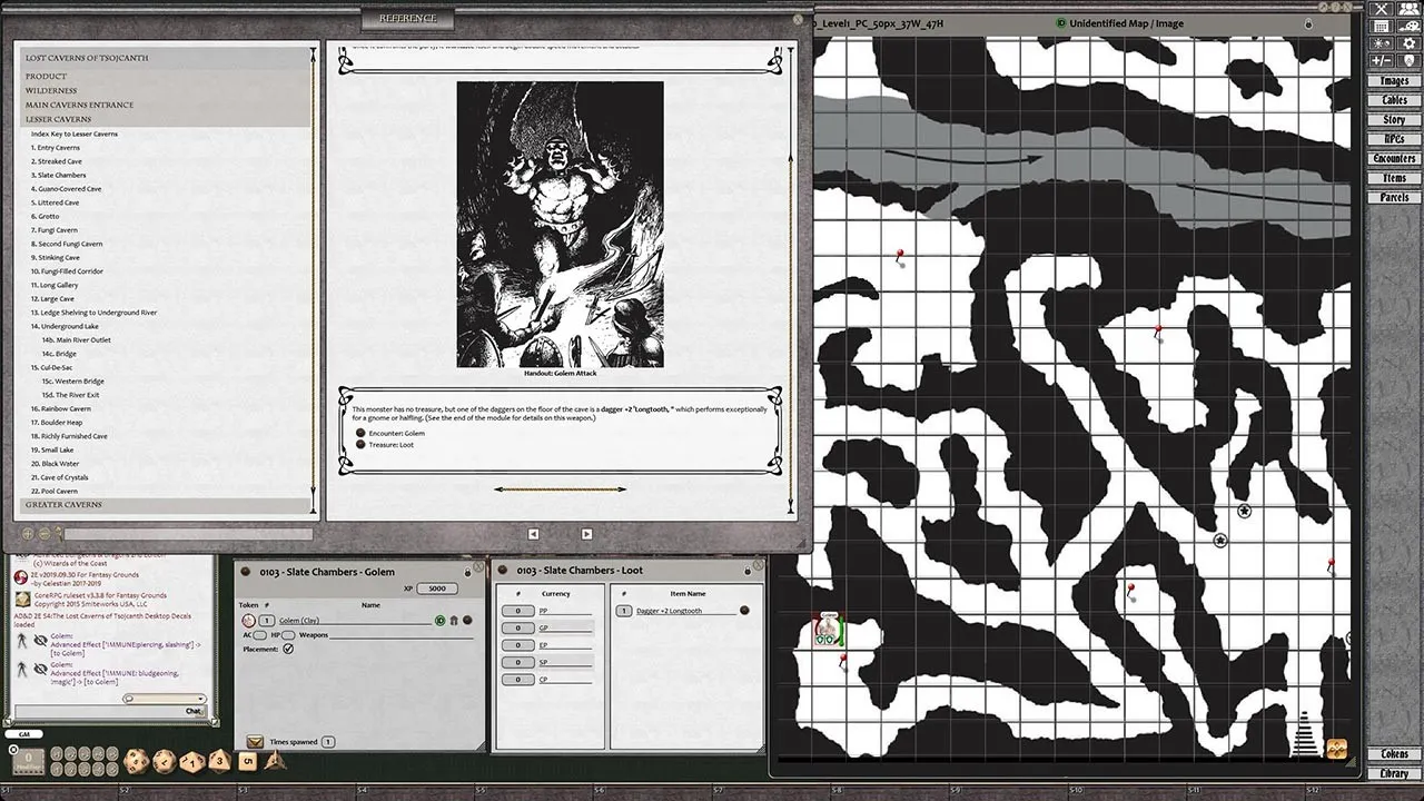 Fantasy Grounds - D&D Classics: S4 The Lost Caverns of Tsojcanth (1E) Screenshot 4