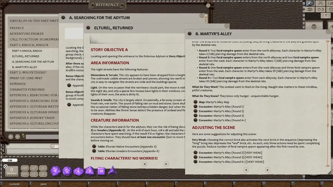 Fantasy Grounds - D&D Adventurers League 09-14 The Vast Emptiness of Grace Screenshot 0