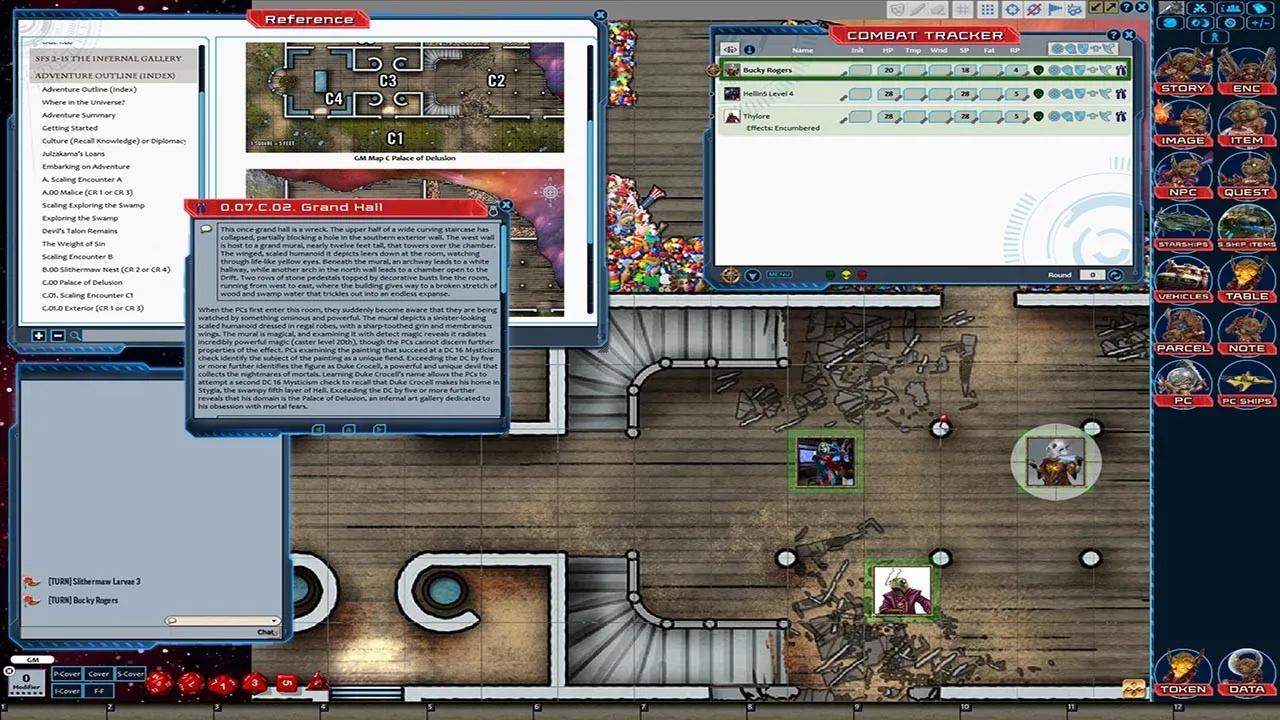 Fantasy Grounds - Starfinder RPG - Starfinder Society Scenario #2-15: The Infernal Gallery Screenshot 4