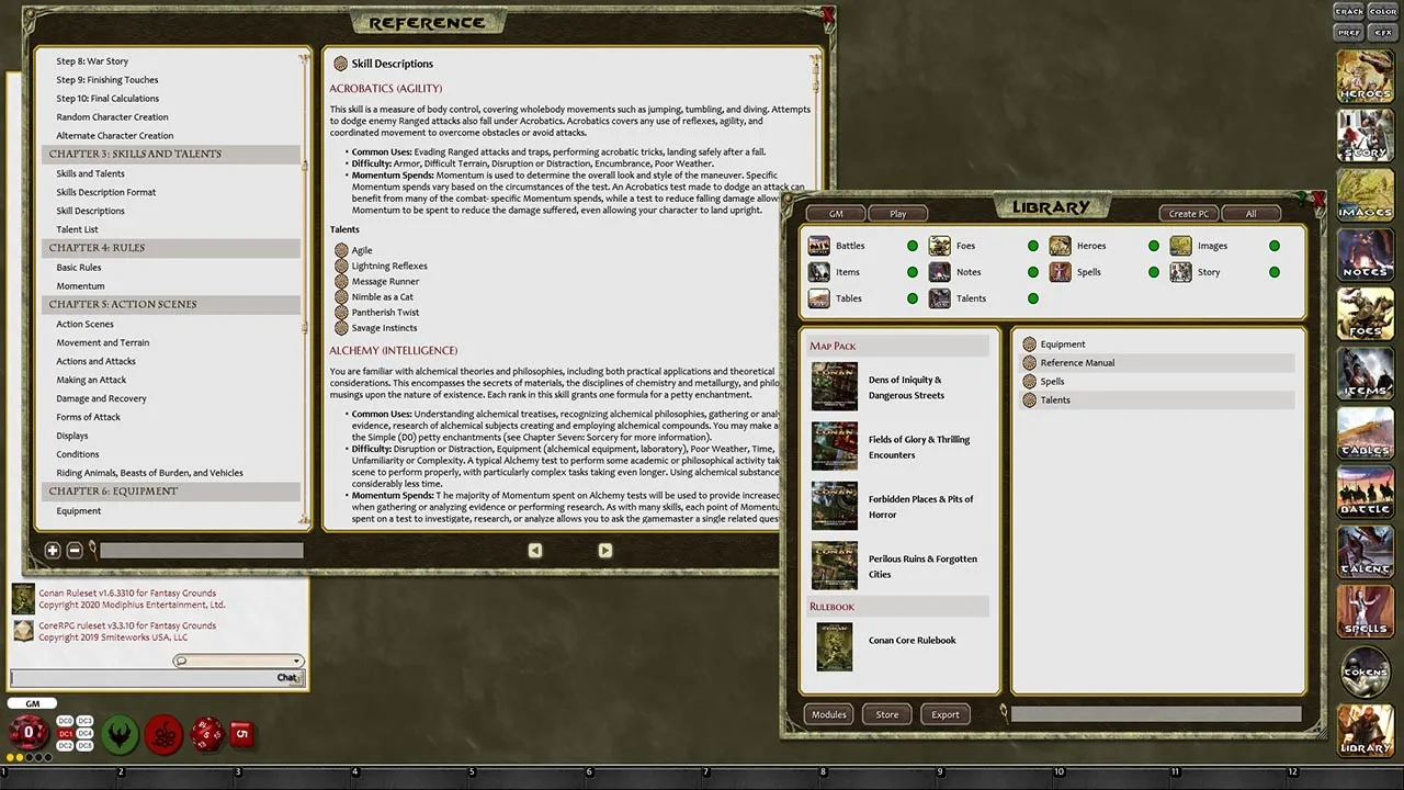 Fantasy Grounds - Robert E Howard's Conan Roleplaying Game Screenshot 1