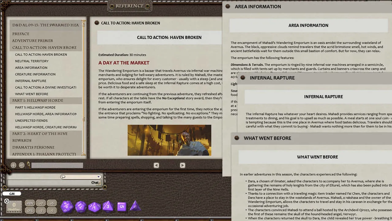 Fantasy Grounds - D&D Adventurers League 09-13 The Swarmed Heart Screenshot 2