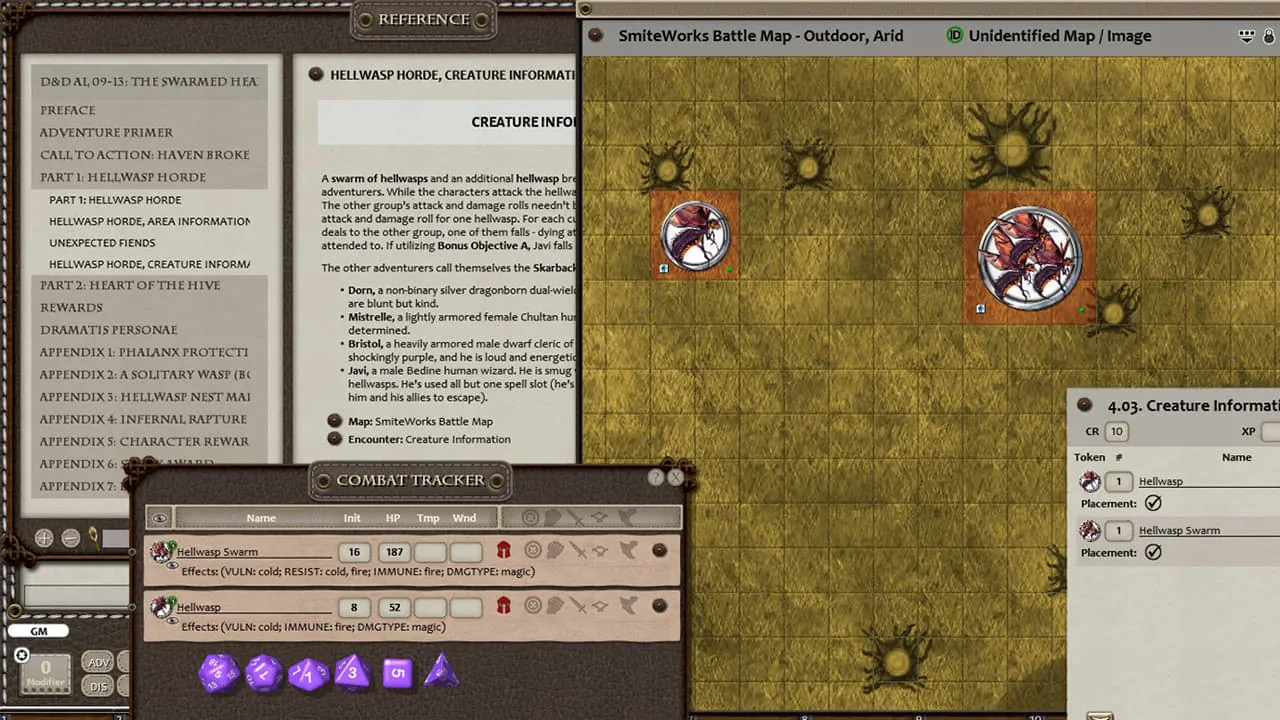 Fantasy Grounds - D&D Adventurers League 09-13 The Swarmed Heart Screenshot 4