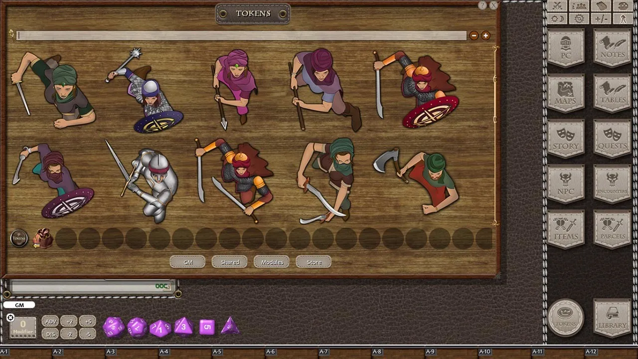 Fantasy Grounds - Jans Token Pack 01 - Desert Warriors Screenshot 1