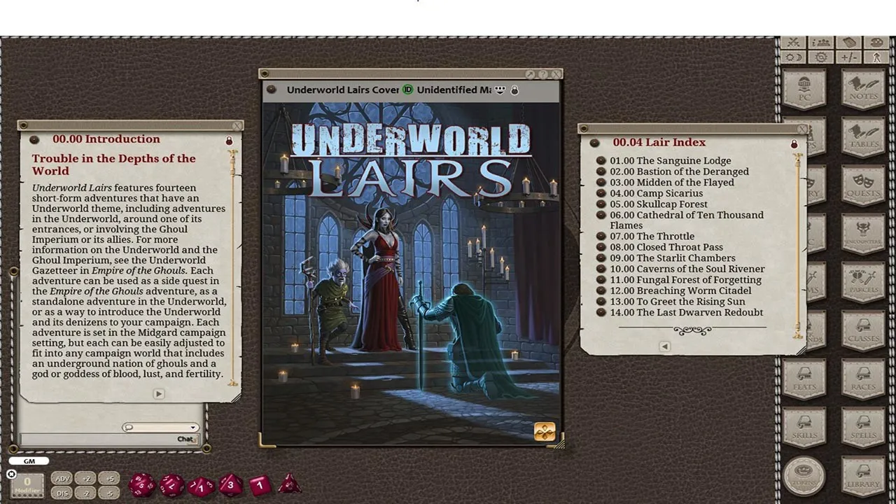 Fantasy Grounds - Underworld Lairs Screenshot 3