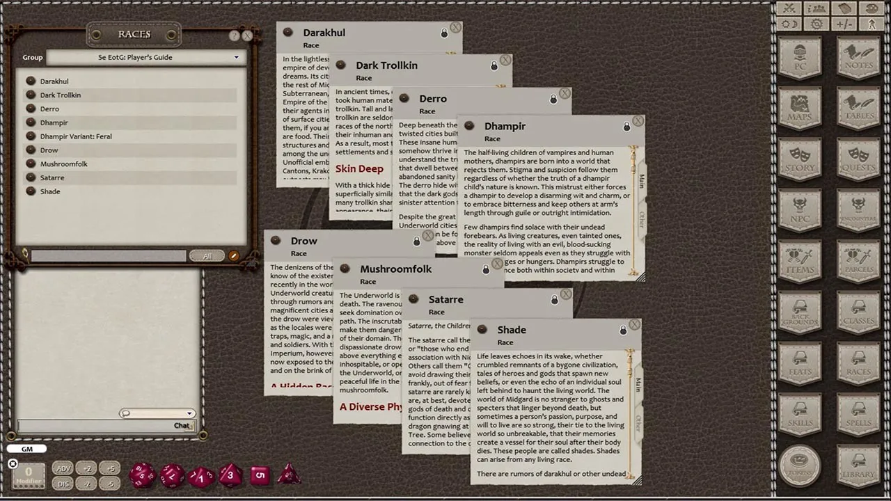 Fantasy Grounds - Underworld Player's Guide Screenshot 2