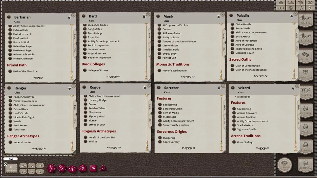 Fantasy Grounds - Underworld Player's Guide Screenshot 4