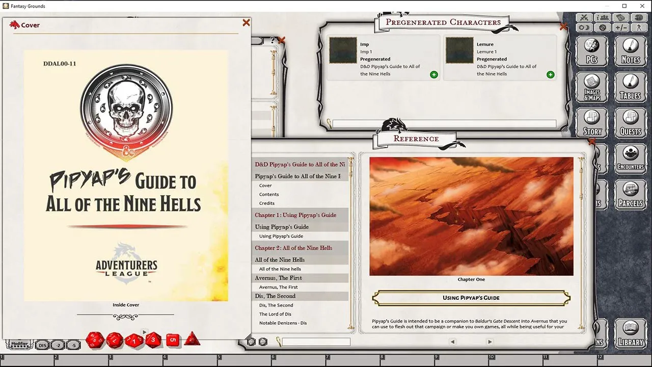 Fantasy Grounds - DDAL00-11 Pipyap's Guide to All of the Nine Hells Screenshot 2