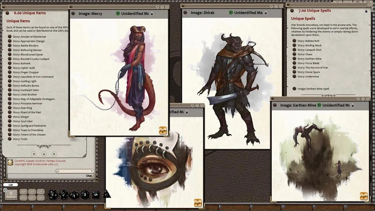 Fantasy Grounds - Game Master's Toolbox: Ultimate NPCs: Warfare 5th Edition Screenshot 0