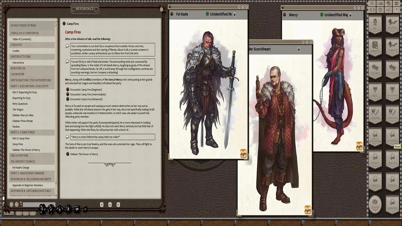 Fantasy Grounds - Heroes of High Fantasy: Fires of War Screenshot 4