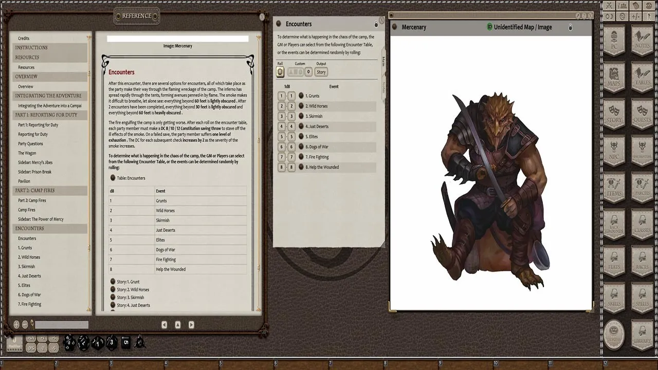 Fantasy Grounds - Heroes of High Fantasy: Fires of War Screenshot 3
