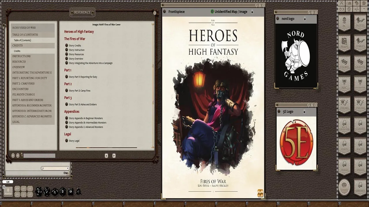 Fantasy Grounds - Heroes of High Fantasy: Fires of War Screenshot 2