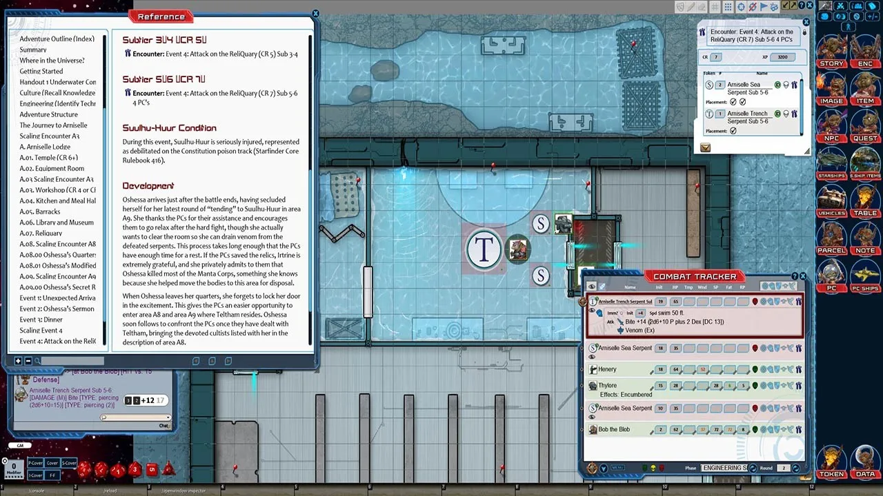 Fantasy Grounds - Starfinder RPG - Starfinder Society Scenario #1-08: Sanctuary of Drowned Delight Screenshot 3