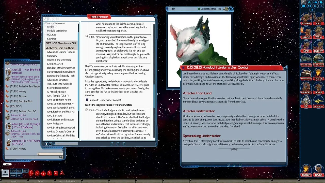 Fantasy Grounds - Starfinder RPG - Starfinder Society Scenario #1-08: Sanctuary of Drowned Delight Screenshot 1