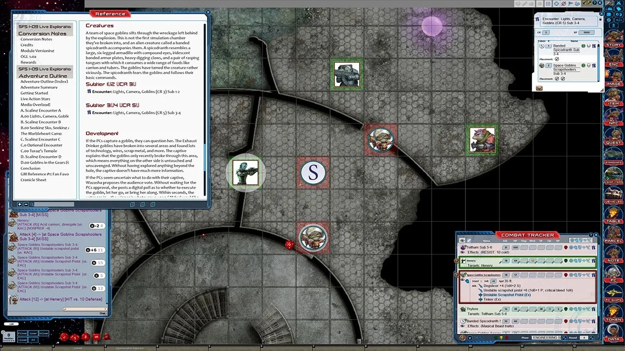 Fantasy Grounds - Starfinder RPG - Starfinder Society Scenario #1-09: Live Exploration Extreme! Screenshot 4