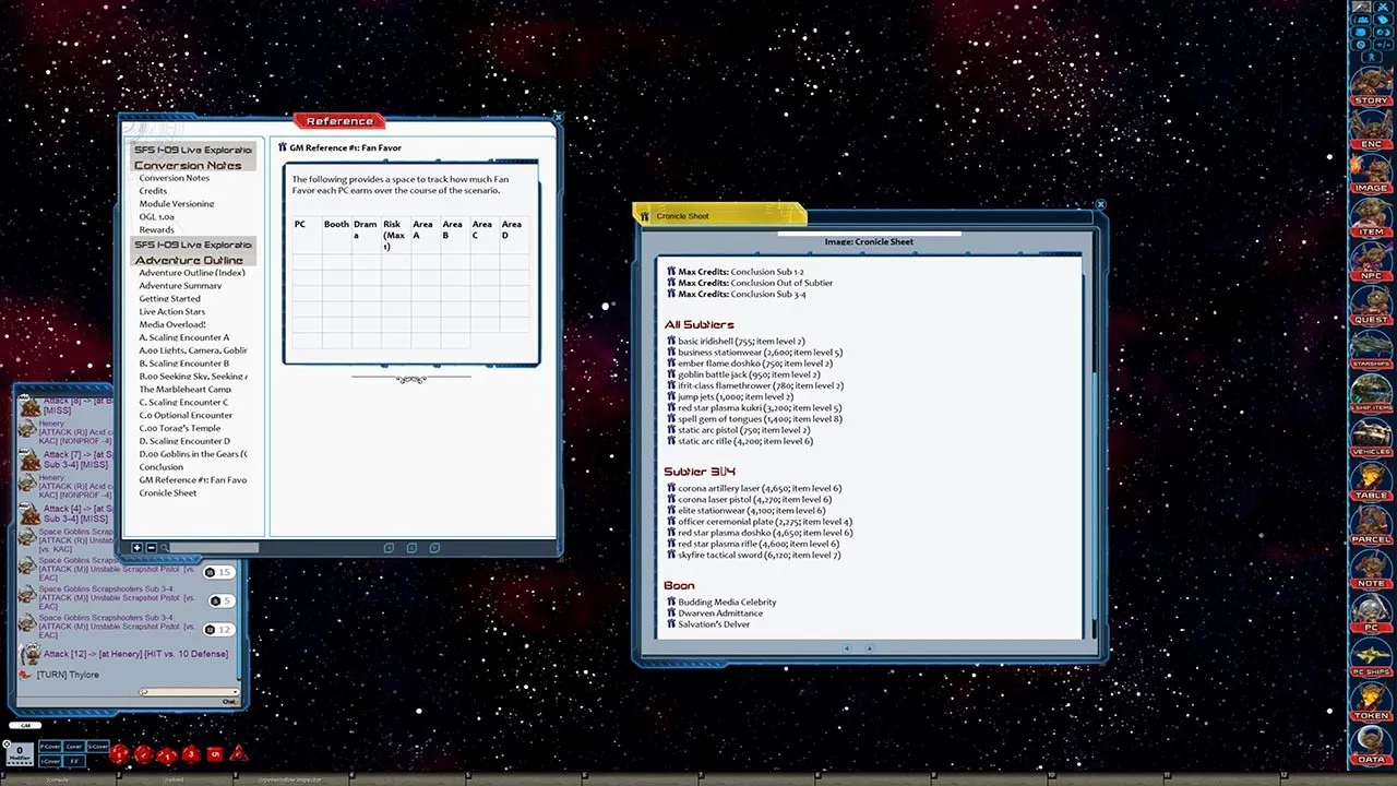 Fantasy Grounds - Starfinder RPG - Starfinder Society Scenario #1-09: Live Exploration Extreme! Screenshot 0
