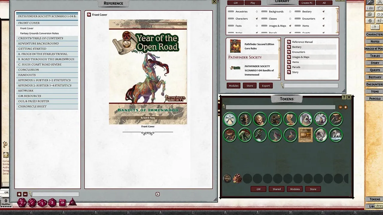 Fantasy Grounds - Pathfinder RPG - Pathfinder Society Scenario #1-04: Bandits of Immenwood Screenshot 2