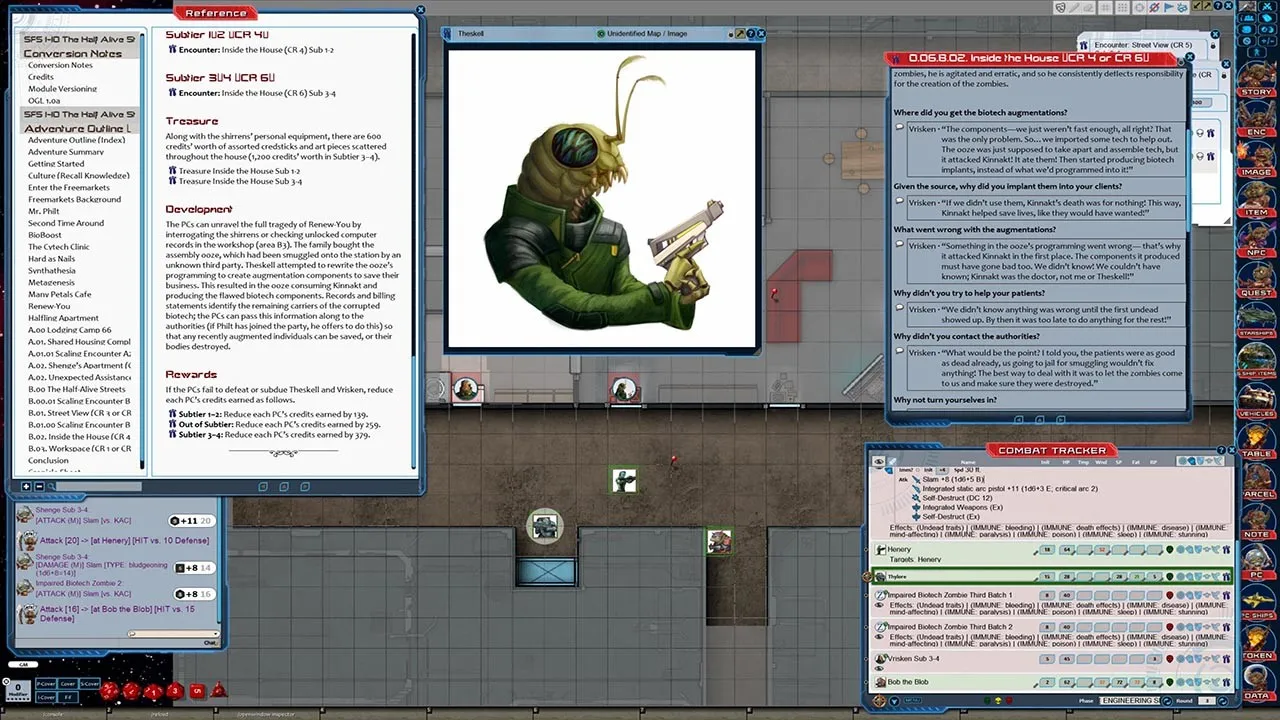 Fantasy Grounds - Starfinder RPG - Starfinder Society Scenario #1-10: The Half-Alive Streets Screenshot 4