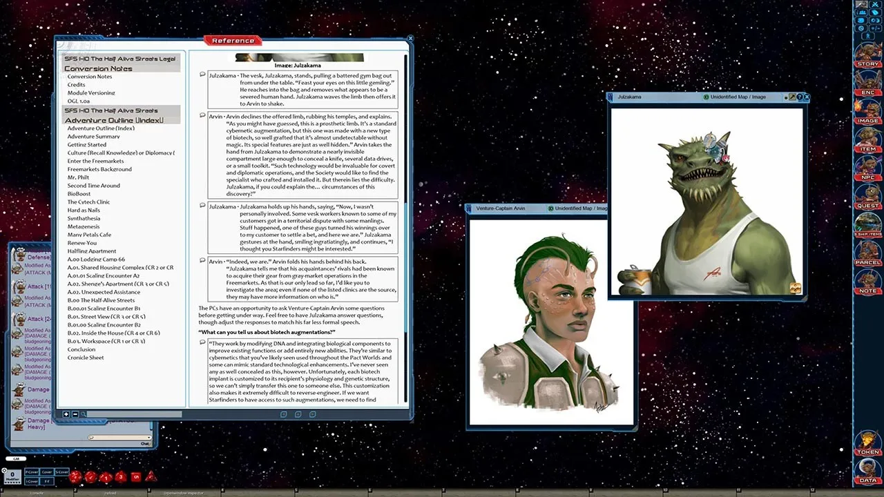Fantasy Grounds - Starfinder RPG - Starfinder Society Scenario #1-10: The Half-Alive Streets Screenshot 3
