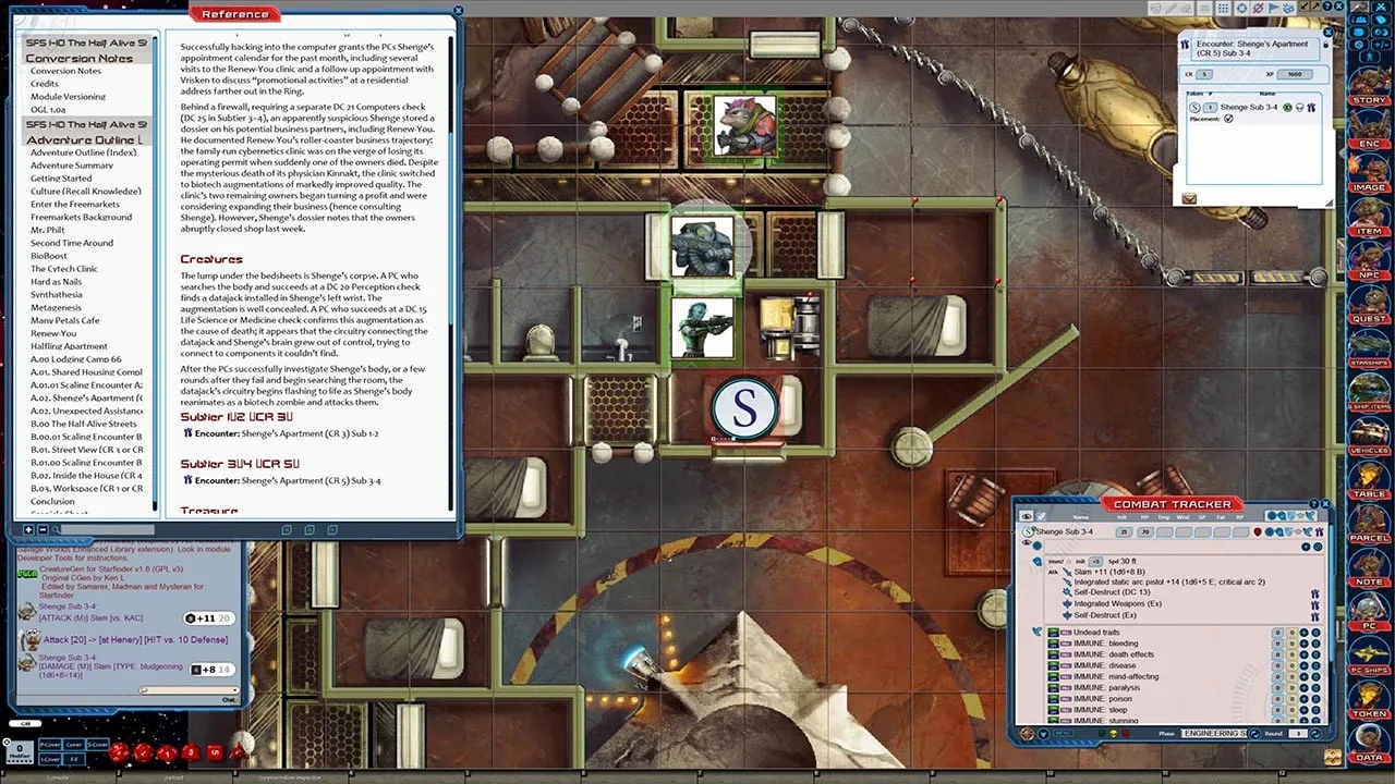 Fantasy Grounds - Starfinder RPG - Starfinder Society Scenario #1-10: The Half-Alive Streets Screenshot 5