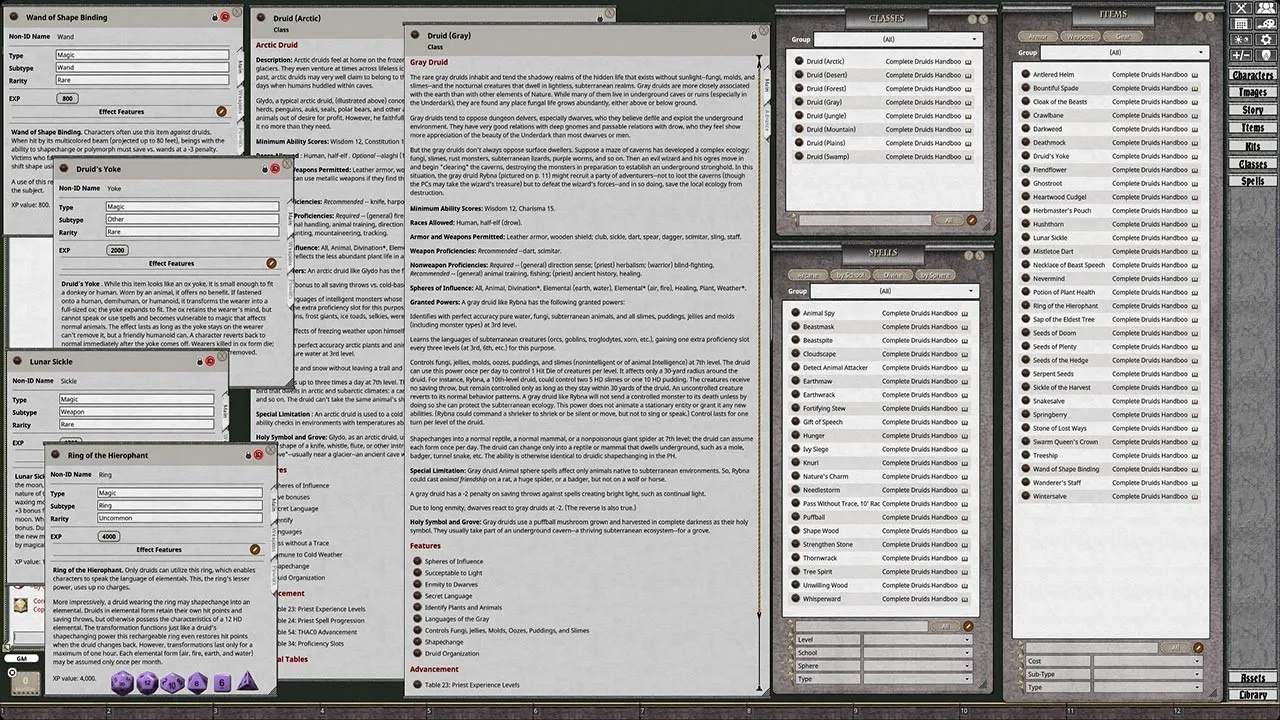 Fantasy Grounds - D&D Classics: Complete Druid's Handbook Screenshot 4