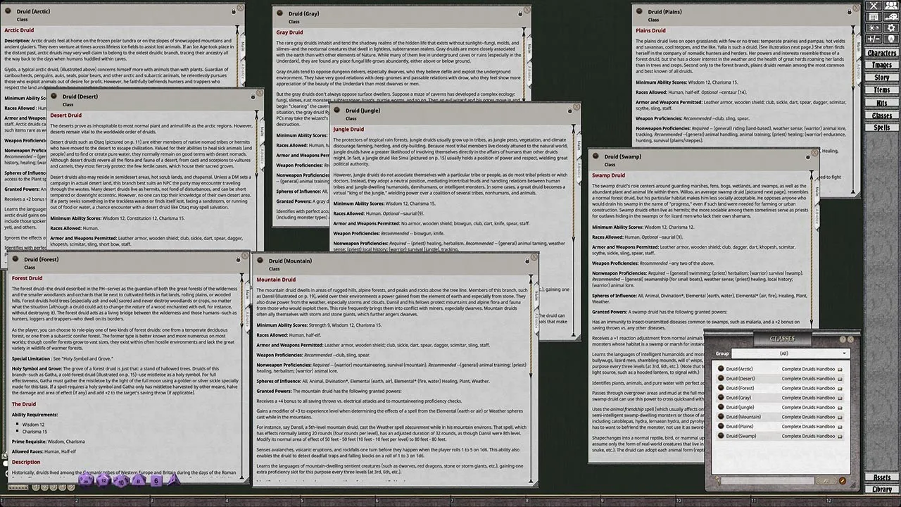 Fantasy Grounds - D&D Classics: Complete Druid's Handbook Screenshot 2