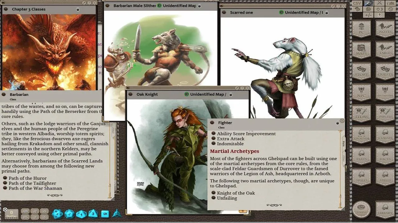 Fantasy Grounds - Scarred Lands Player's Guide Screenshot 1