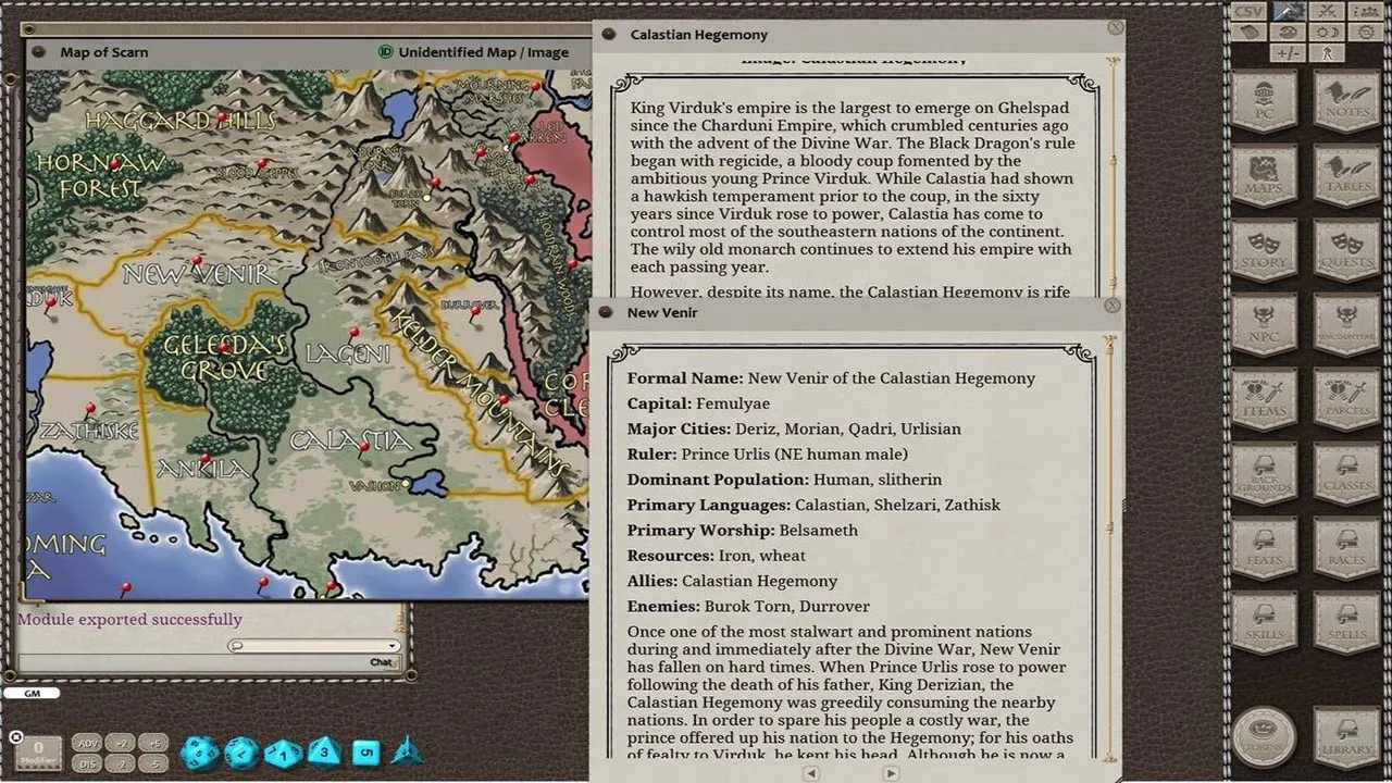 Fantasy Grounds - Scarred Lands Player's Guide Screenshot 4