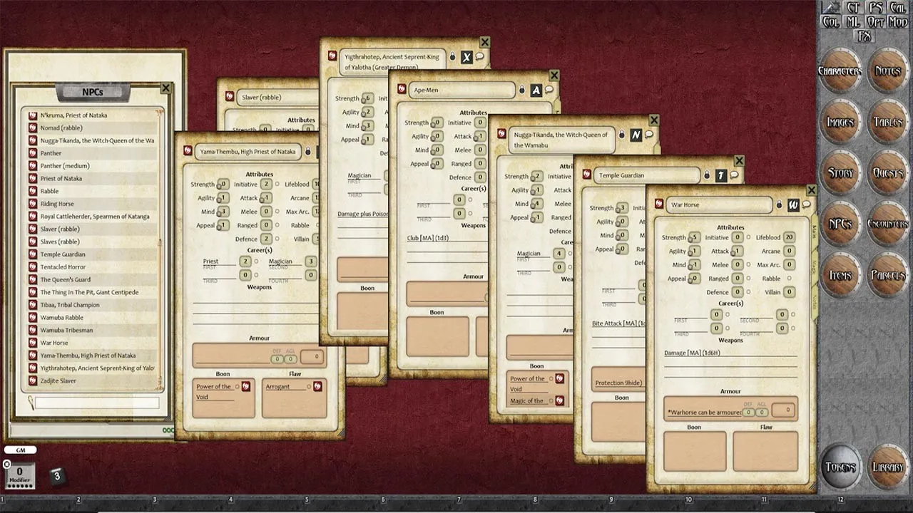 Fantasy Grounds - Xothian Legends: The Vault of Yigthrahotep Screenshot 2
