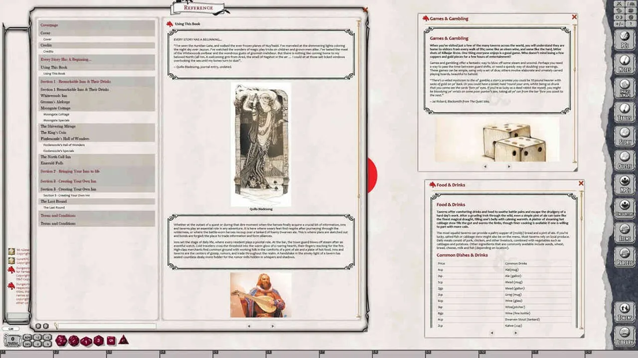 Fantasy Grounds - Remarkable Inns & Their Drinks Screenshot 2