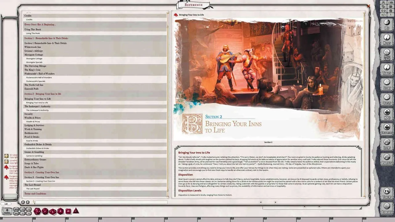 Fantasy Grounds - Remarkable Inns & Their Drinks Screenshot 3