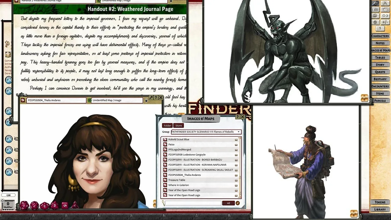 Fantasy Grounds - Pathfinder RPG - Pathfinder Society Scenario #1-11: Flames of Rebellion Screenshot 1