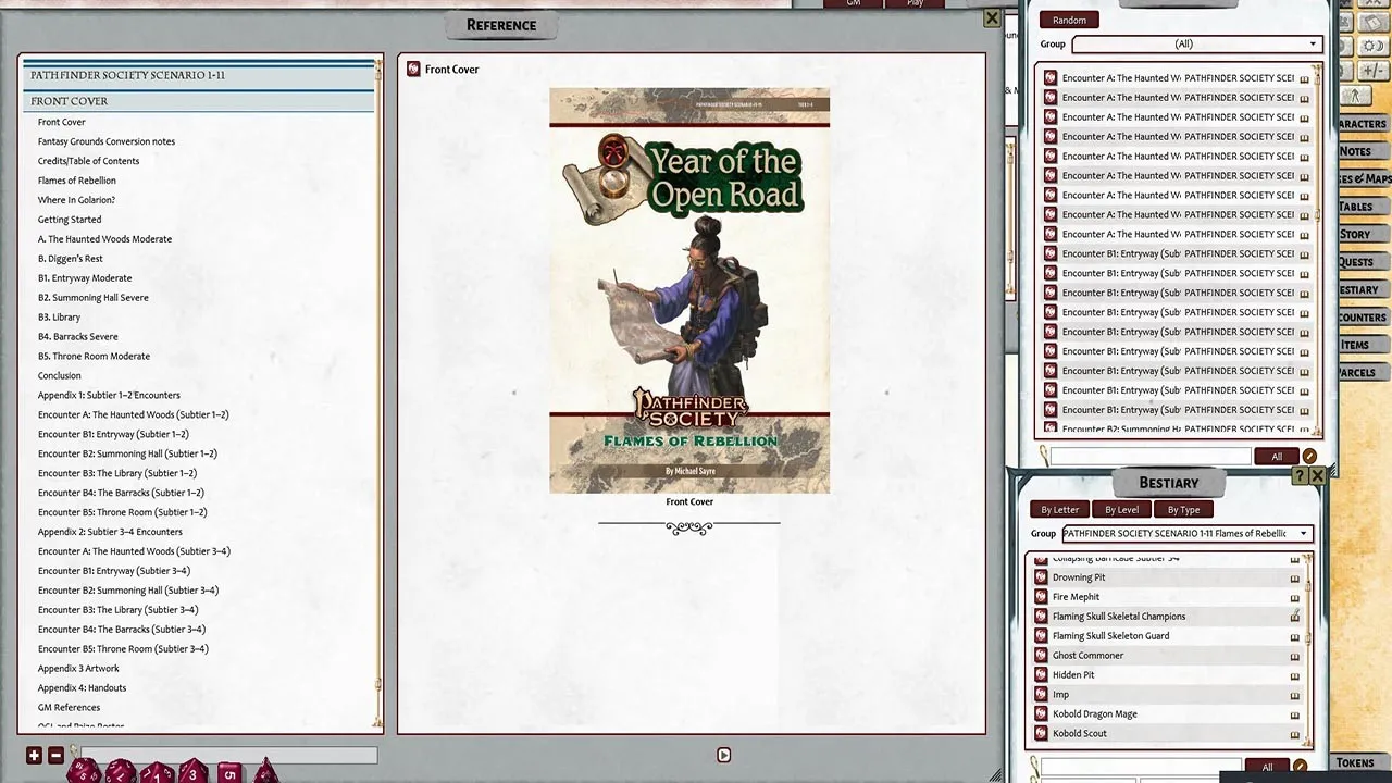 Fantasy Grounds - Pathfinder RPG - Pathfinder Society Scenario #1-11: Flames of Rebellion Screenshot 3