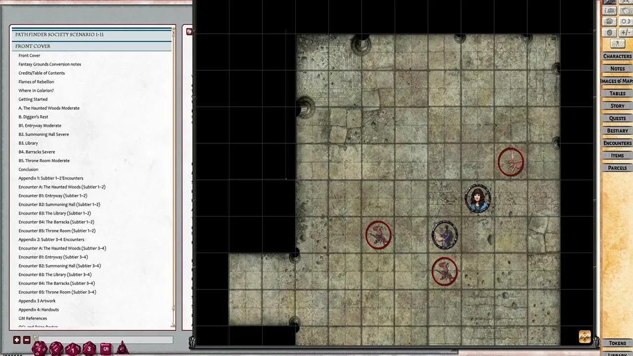 Fantasy Grounds - Pathfinder RPG - Pathfinder Society Scenario #1-11: Flames of Rebellion Screenshot 2