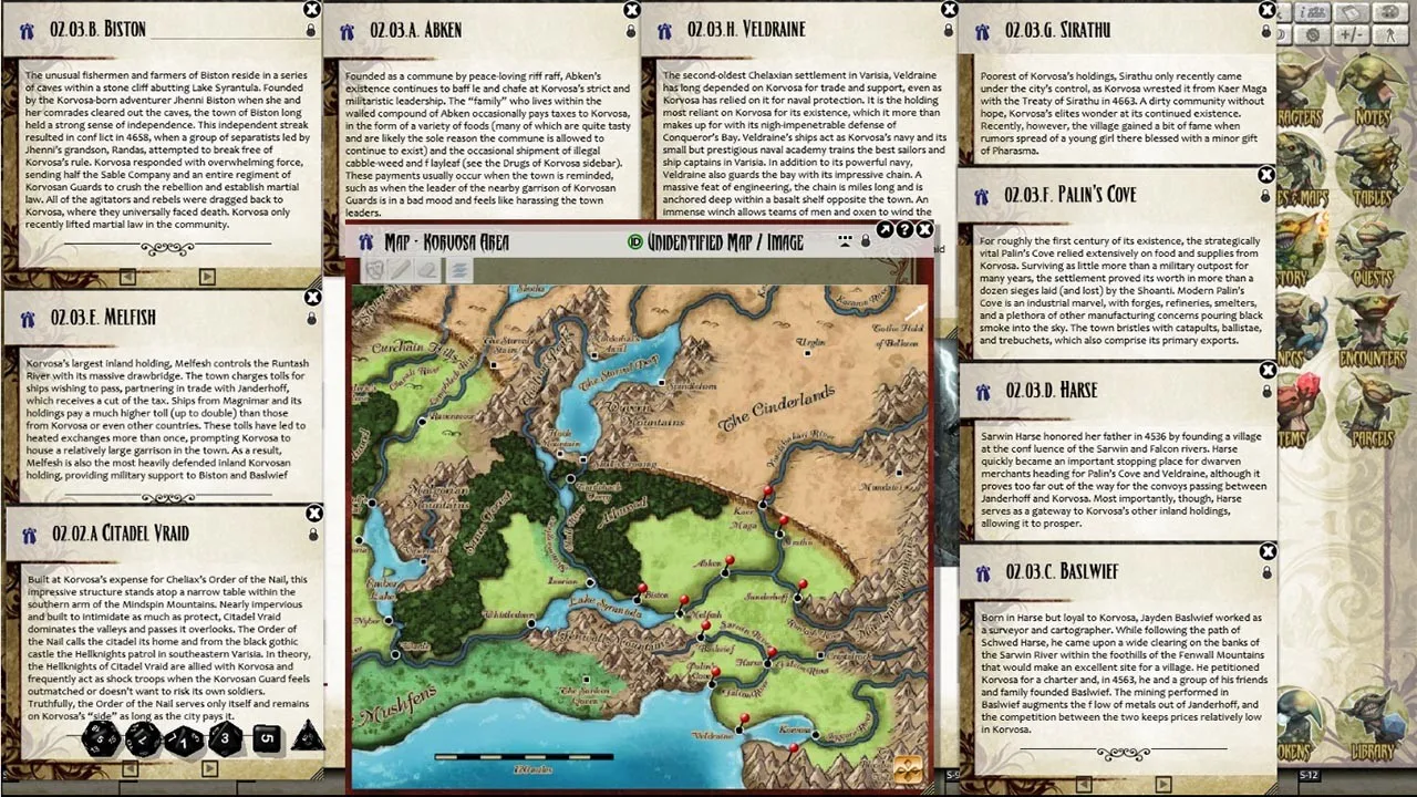 Fantasy Grounds - Pathfinder Chronicles: Guide to Korvosa Screenshot 3