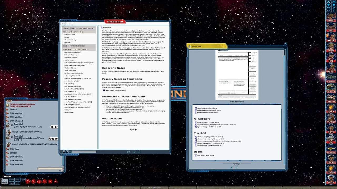 Fantasy Grounds - Starfinder RPG - Starfinder Society Scenario #2-18: Forbidden Tides Screenshot 0
