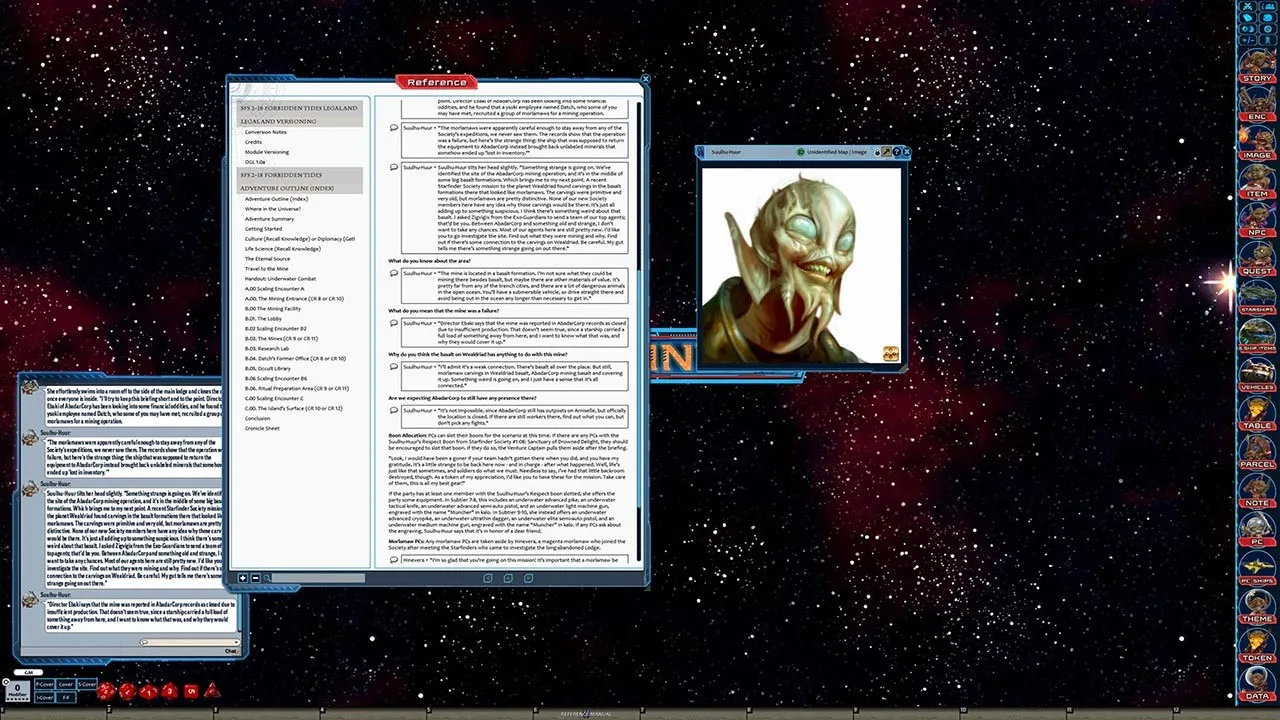 Fantasy Grounds - Starfinder RPG - Starfinder Society Scenario #2-18: Forbidden Tides Screenshot 2