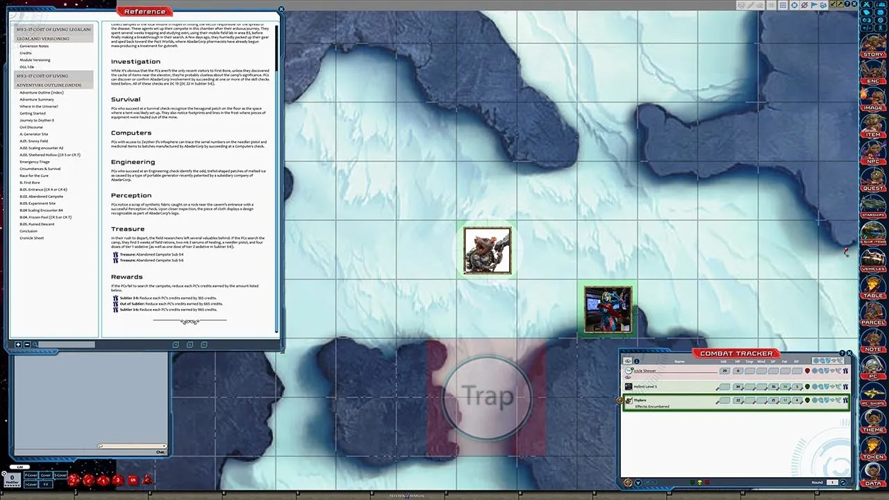 Fantasy Grounds - Starfinder RPG - Starfinder Society Scenario #2-17: Cost of Living Screenshot 3
