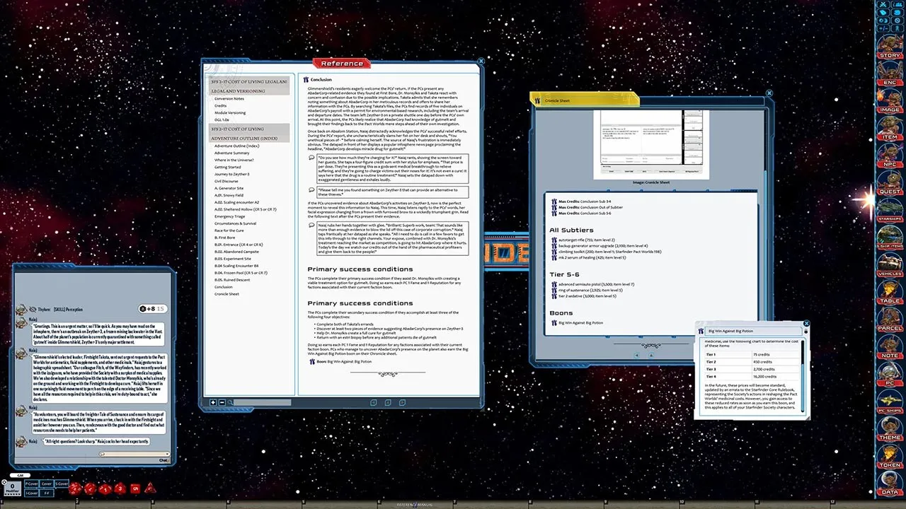 Fantasy Grounds - Starfinder RPG - Starfinder Society Scenario #2-17: Cost of Living Screenshot 2