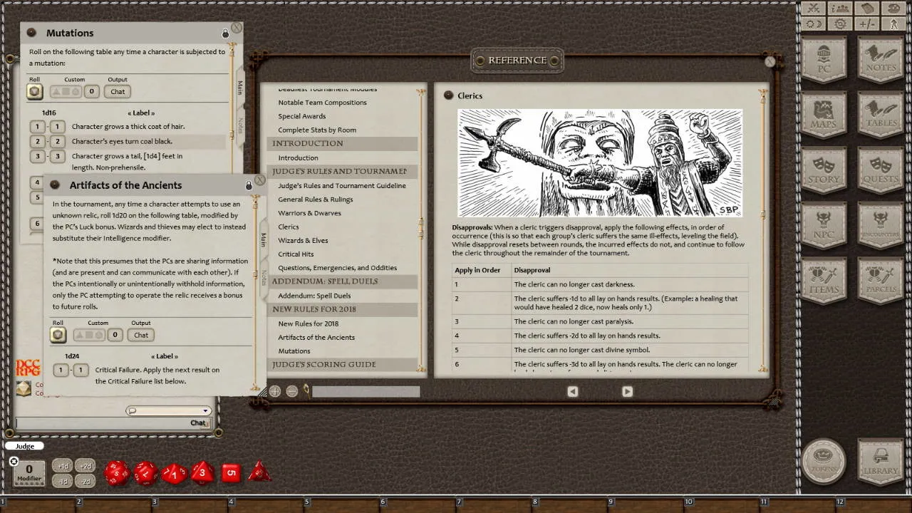 Fantasy Grounds - Goodman Games 2019 Yearbook Presents: DCC Riders on the Phlogiston Screenshot 1