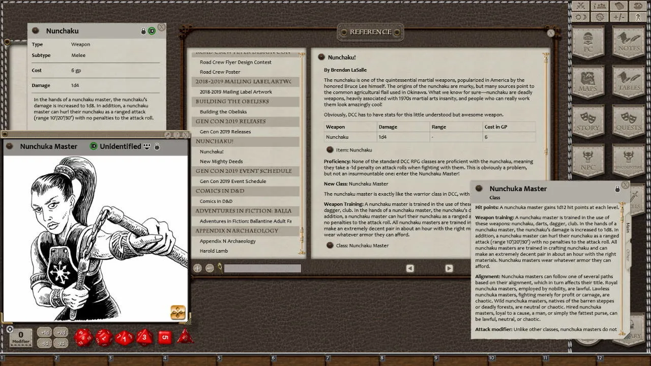 Fantasy Grounds - Goodman Games 2019 Yearbook Presents: DCC Riders on the Phlogiston Screenshot 5