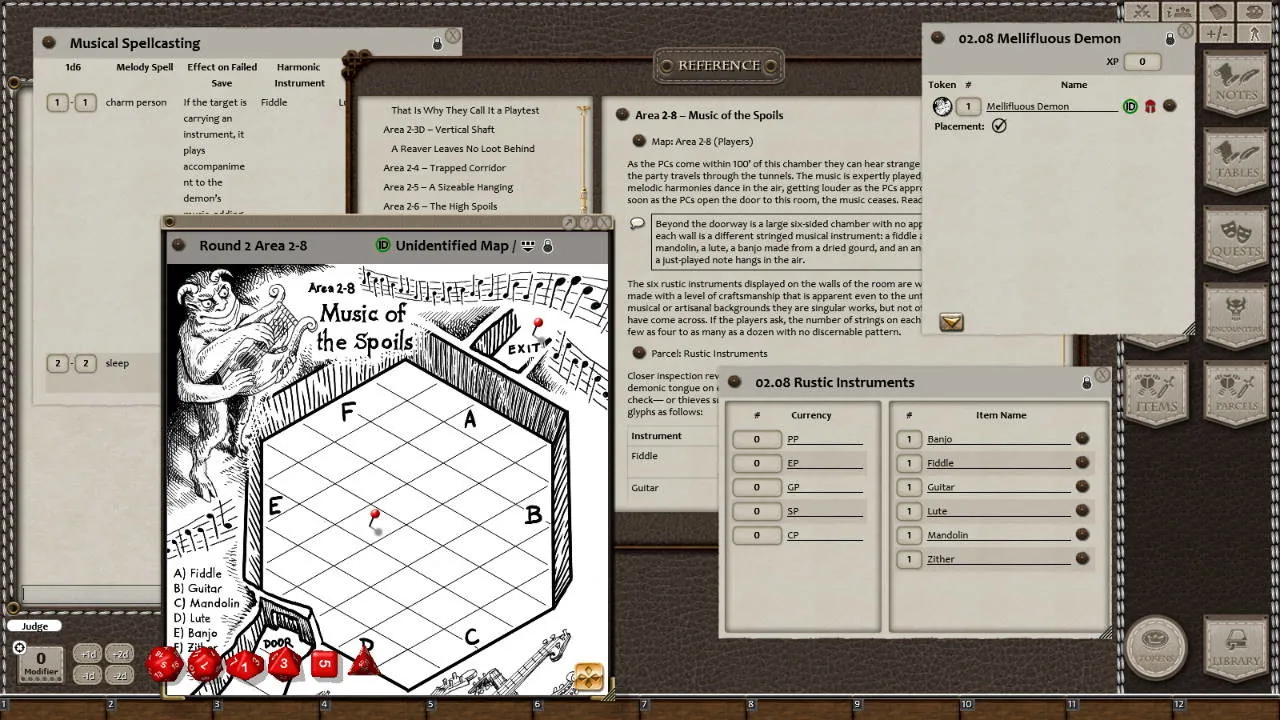 Fantasy Grounds - Goodman Games 2019 Yearbook Presents: DCC Riders on the Phlogiston Screenshot 6