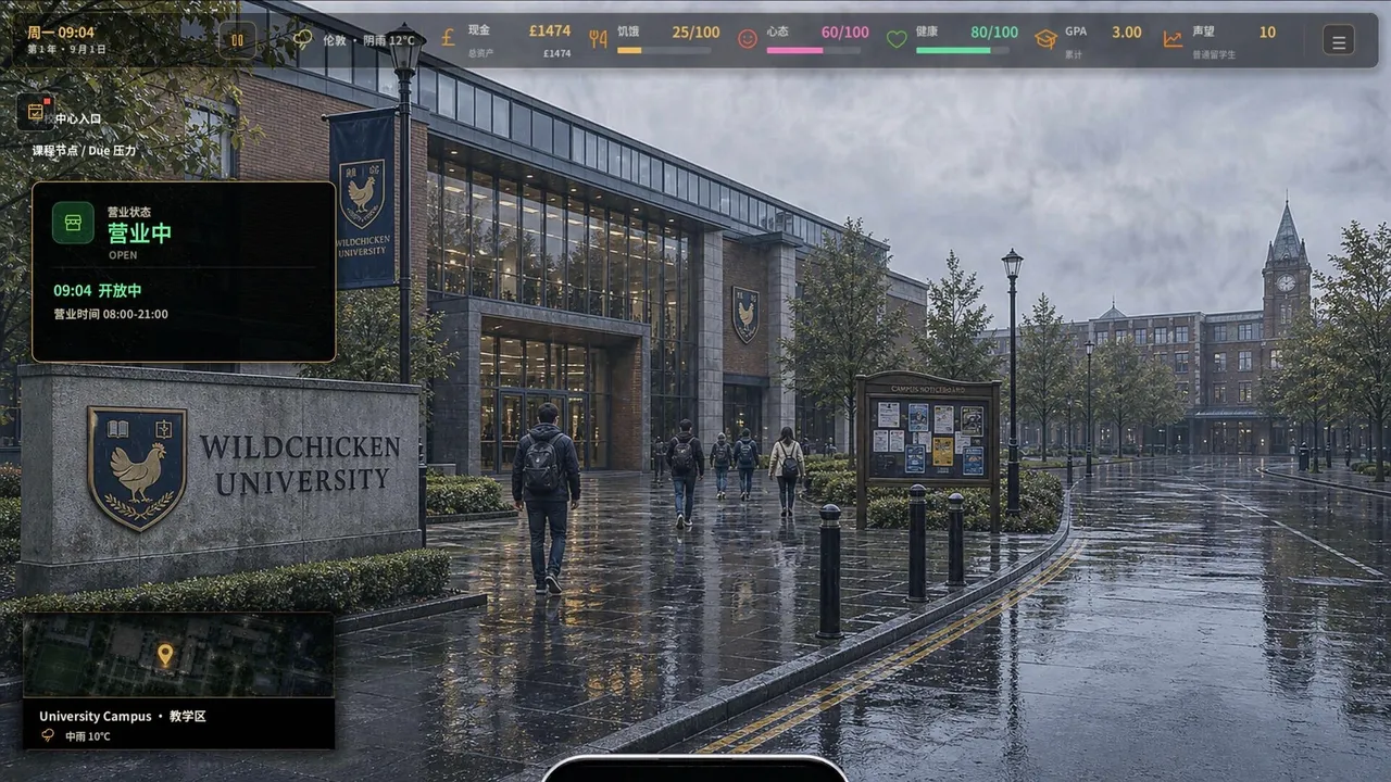 Study Abroad Sim Demo Screenshot 2