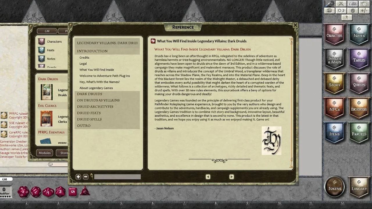 Fantasy Grounds - Legendary Villains: Dark Druids Screenshot 1