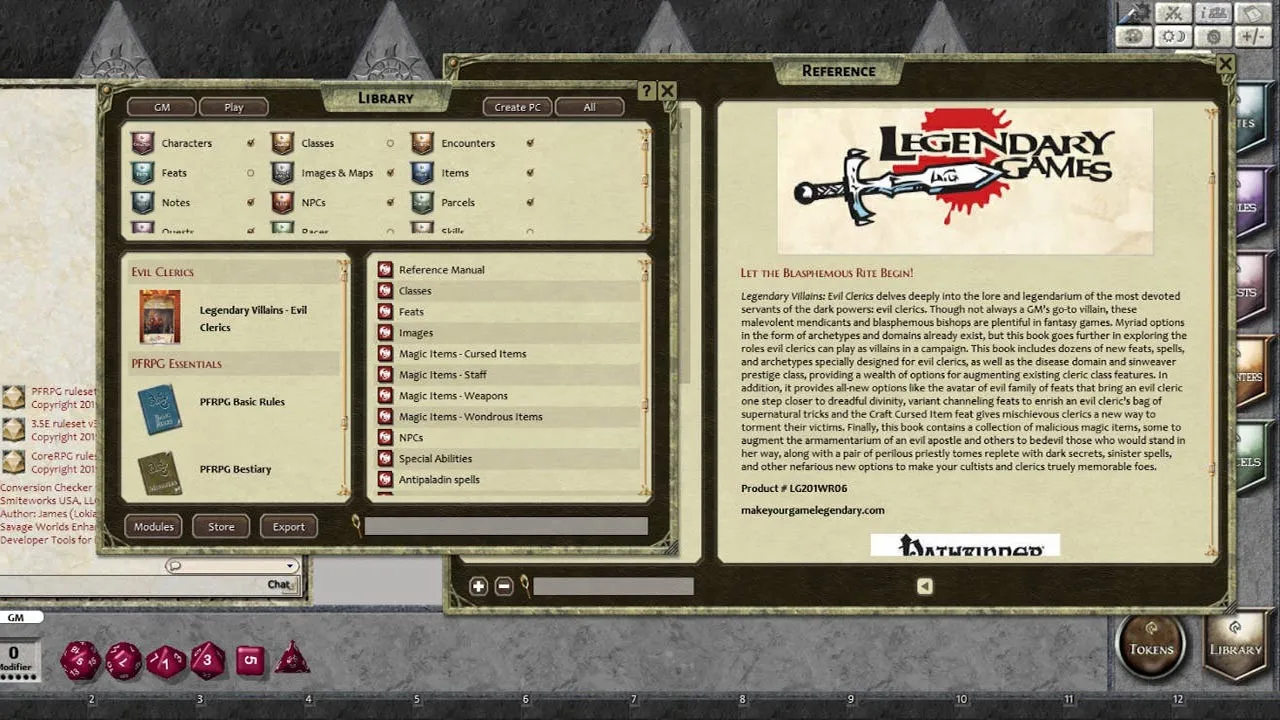 Fantasy Grounds - Legendary Villains: Evil Clerics Screenshot 2