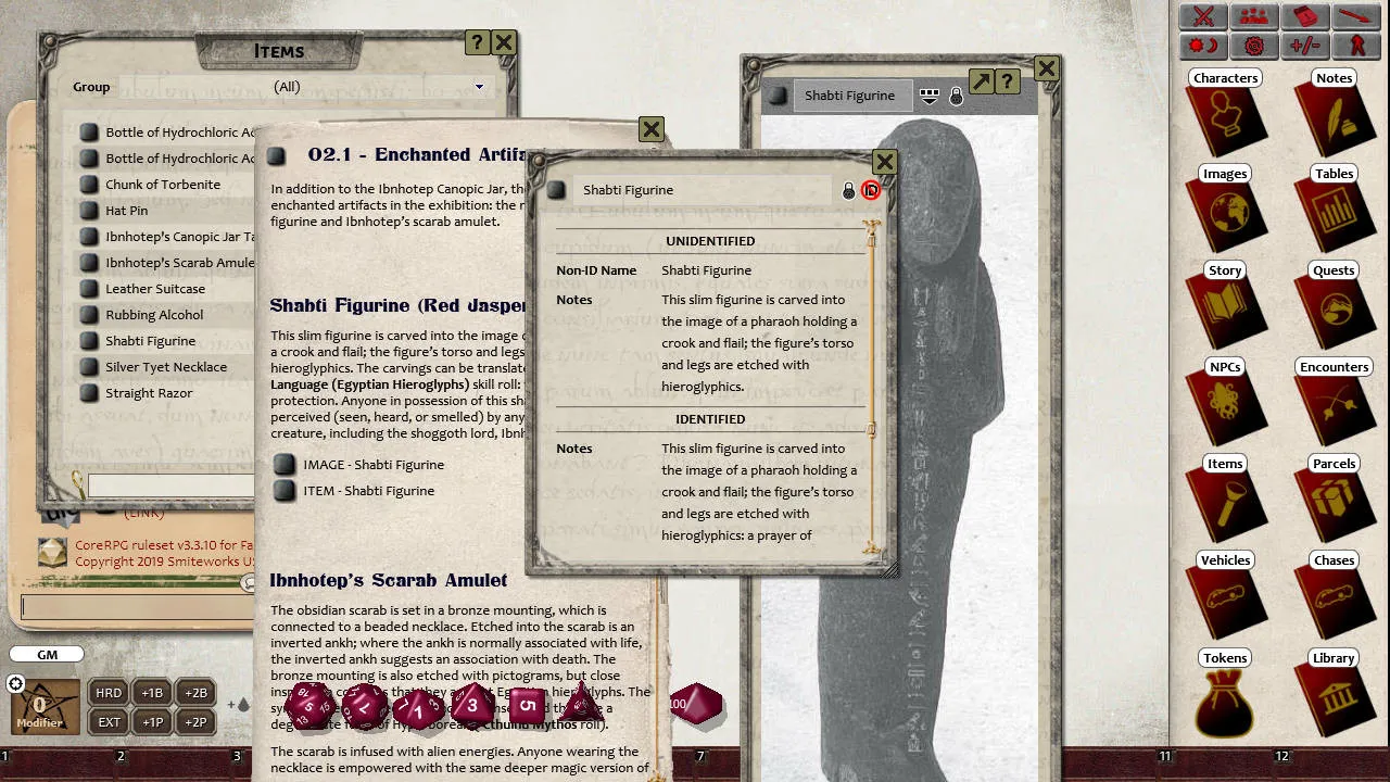 Fantasy Grounds - The Shadow Over Providence Screenshot 2