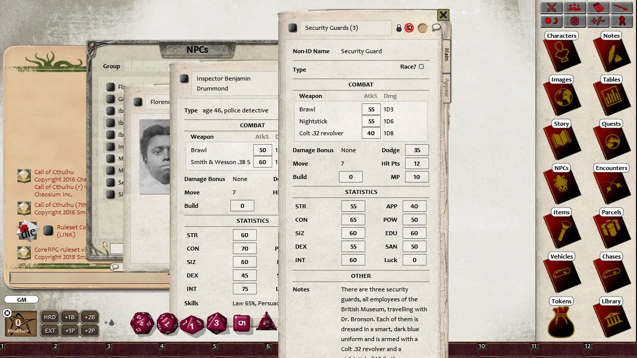 Fantasy Grounds - The Shadow Over Providence Screenshot 4