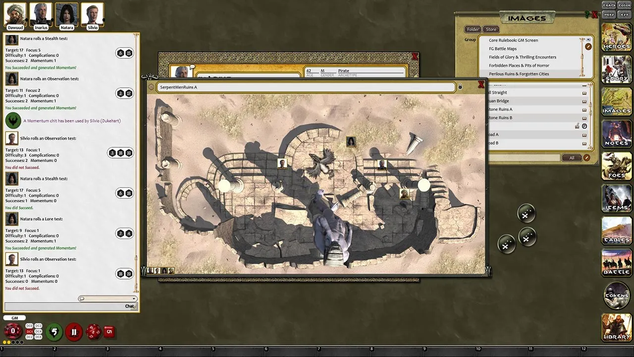 Fantasy Grounds - Conan: Perilous Ruins & Forgotten Cities Geomorphic Tile Set Screenshot 4