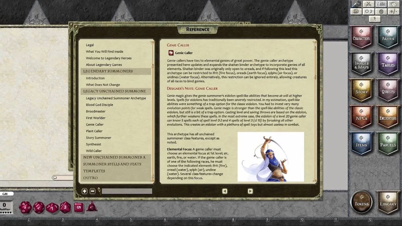 Fantasy Grounds - Legendary Summoners Screenshot 4