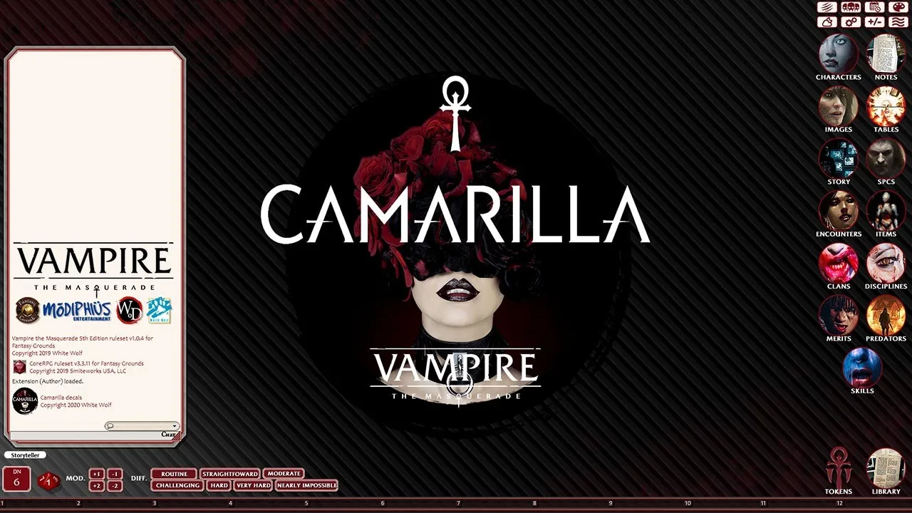 Fantasy Grounds - Vampire: The Masquerade, The Camarilla Screenshot 0